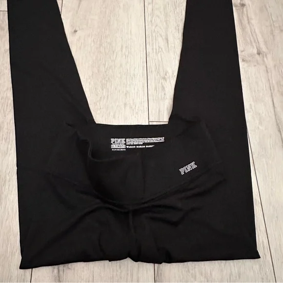 PINK Victoria's Secret Black Ultimate Leggings workout gym comfy streetwear - Picture 3 of 4